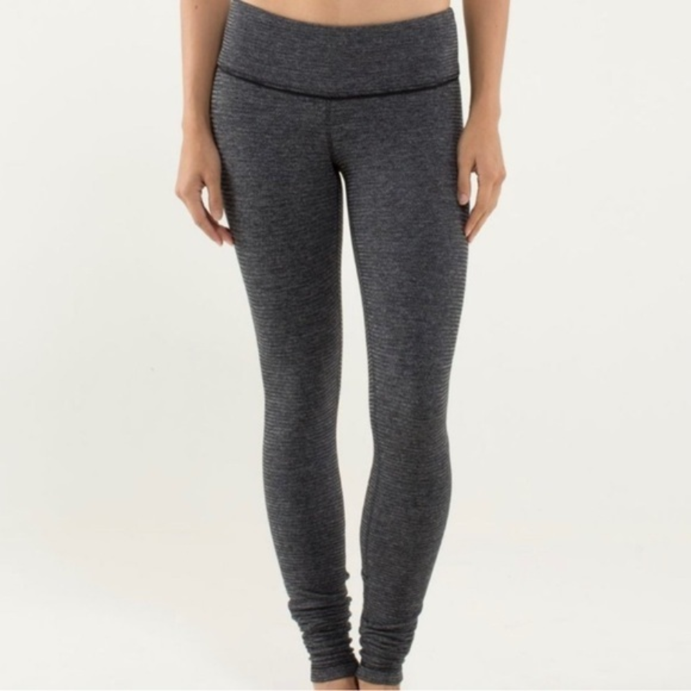 Lululemon Wunder Under‎ Pant *Textured Black/Deep Coal 8